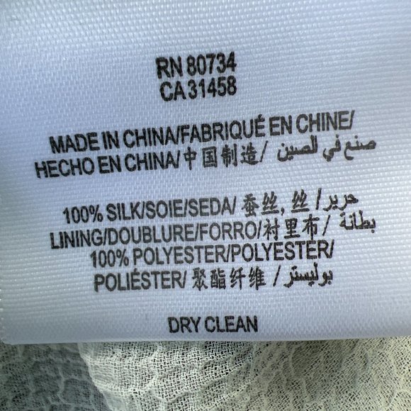 BCBGMaxAzria NWT Ruffle Sleeve Crew Neck Midi Polka Dot Dress Navy/Green Size L - Picture 11 of 12